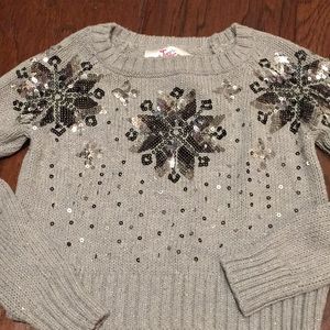 Justice snowflake sweater ❄️